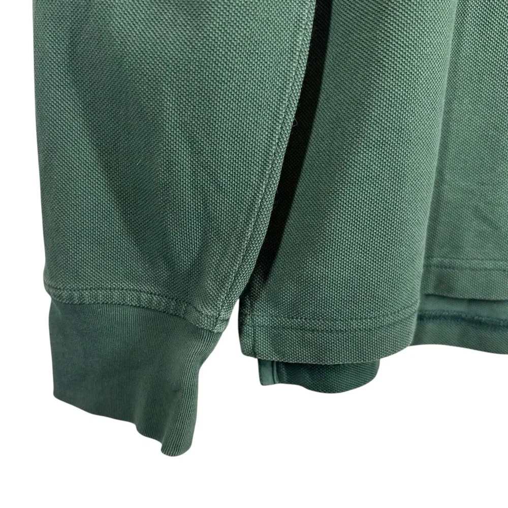 J.CREW Oarsman Men's XS Green Long Sleeve Polo Vintage Inspired